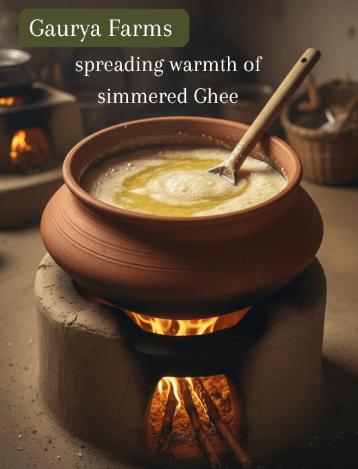 Taste of Desi Cow Ghee — close-up jar shot